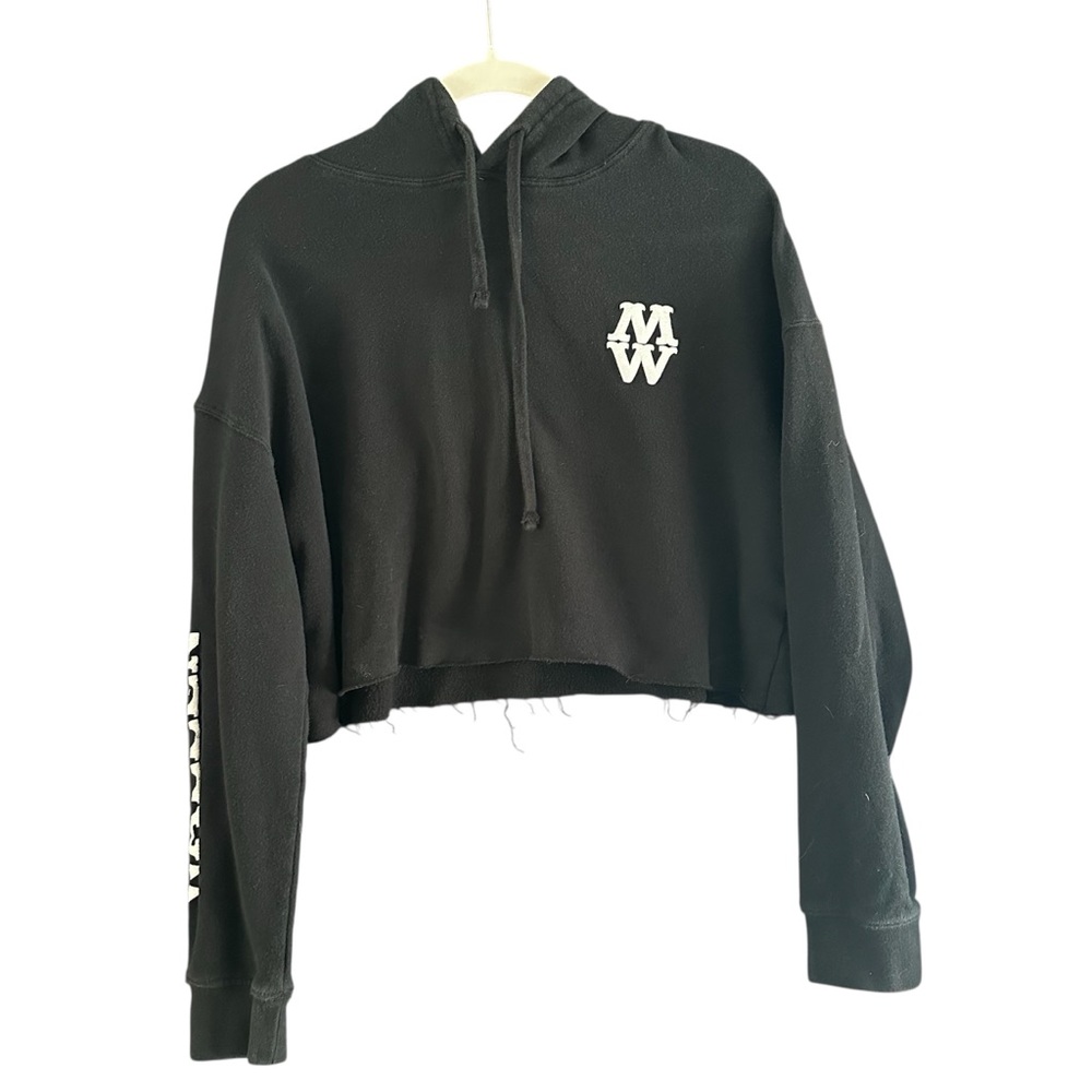 Morgan Wallen Black Cropped Hoodie